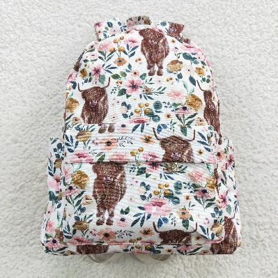 highland cow kids backpack（US warehouse