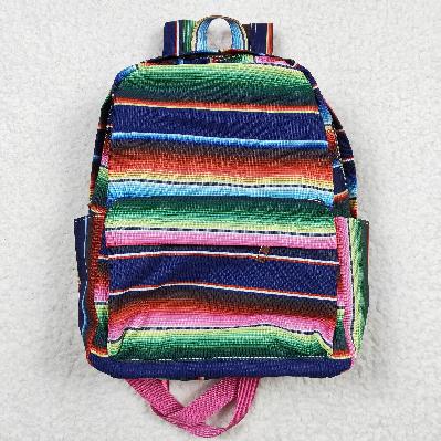 colorful stripe kids backpack（US warehouse)