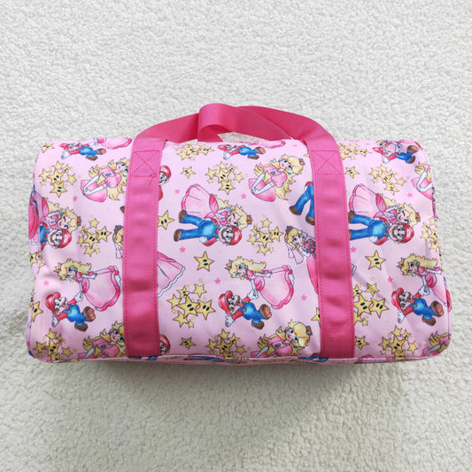 pink cartoon duffle travel bag （US warehouse)