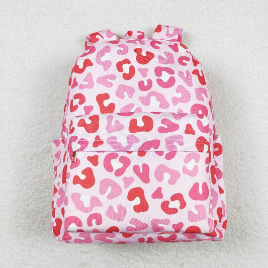 Pink Leopard kids backpack （US warehouse)