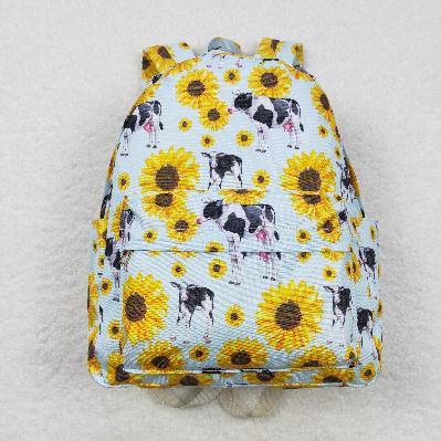 sunflower cow kids backpack （US warehouse)