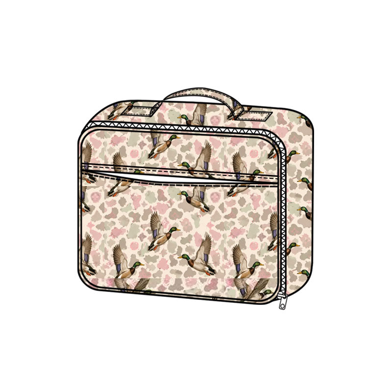 Preorder MOQ 5 pcs Each Style Mallard Ducks Camo Pink Kids Matching Clothes, Bags & Blanket