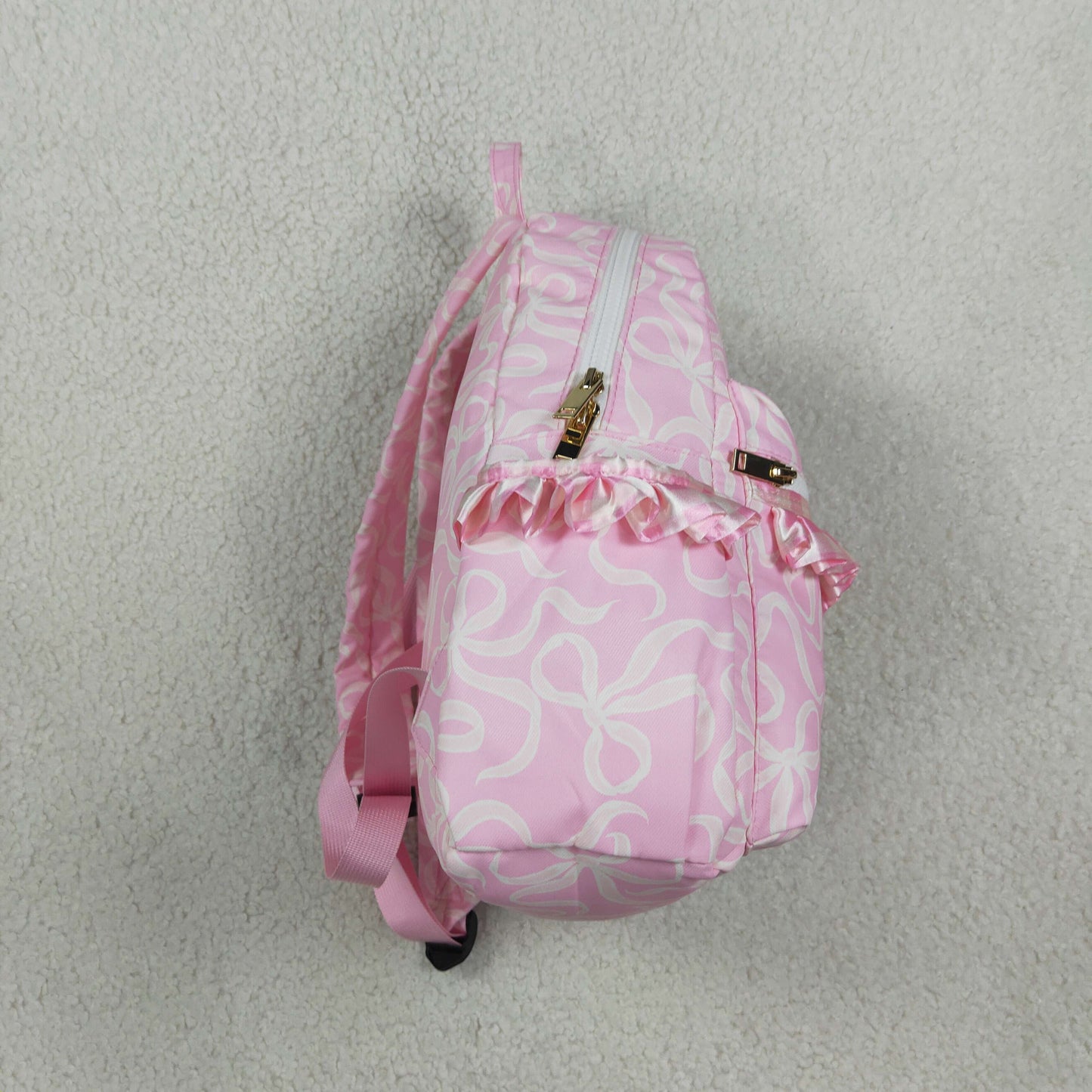 BA0459 Bows Ruffles Pink Bag Backpack