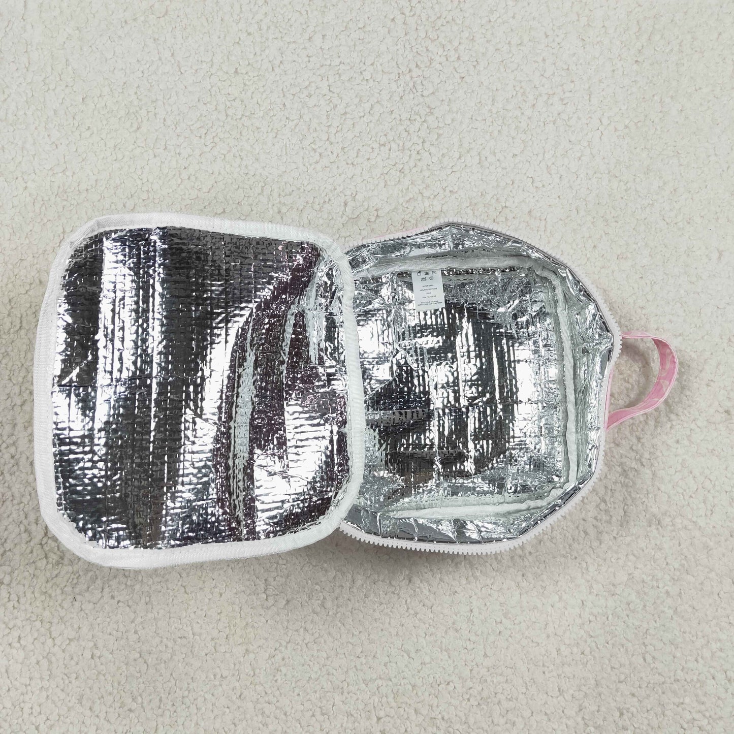 BA0464 Bows Pink Ruffles Lunch Box Bag