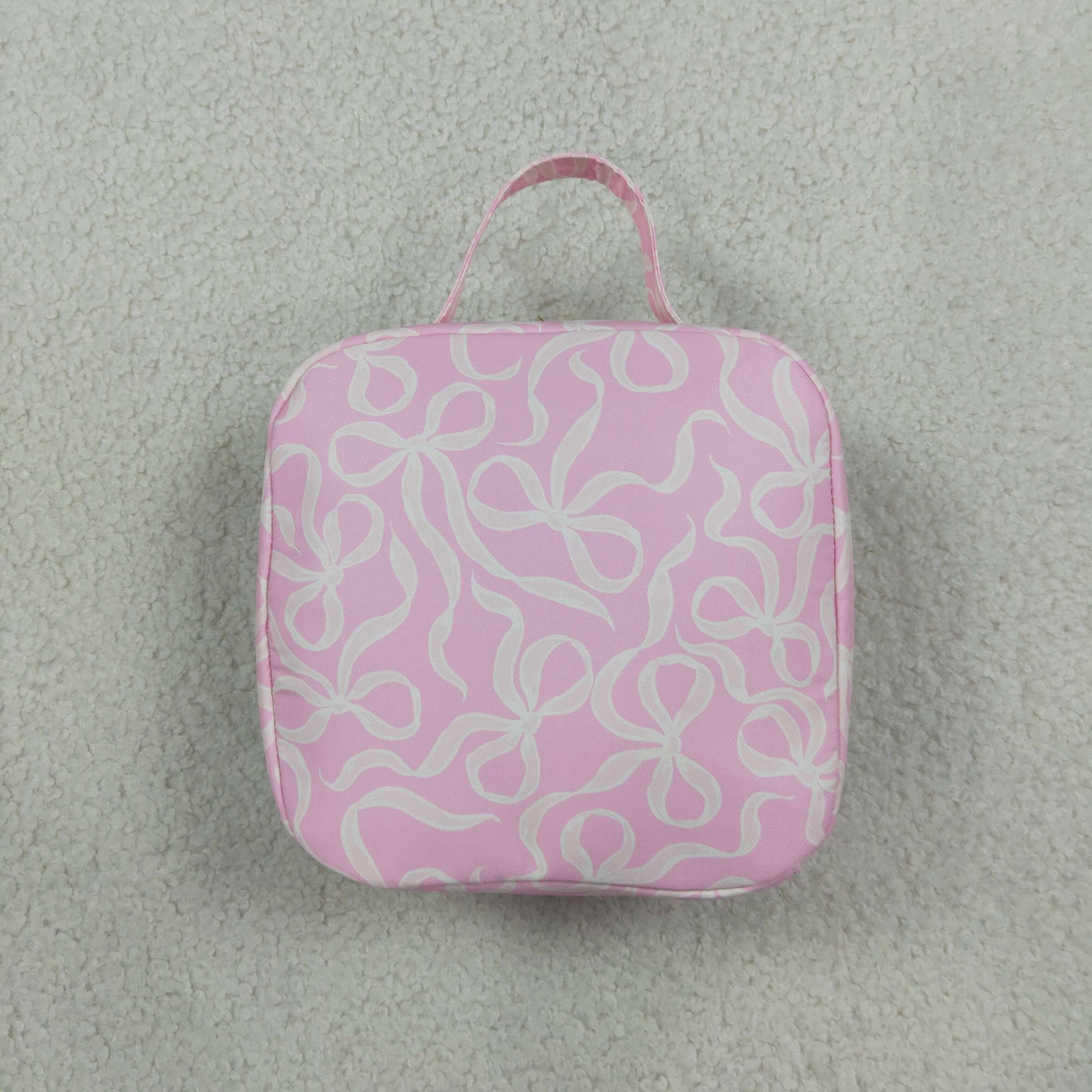 BA0464 Bows Pink Ruffles Lunch Box Bag