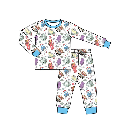 Pre-order blue print long sleeve pajamas (split Moq :3)