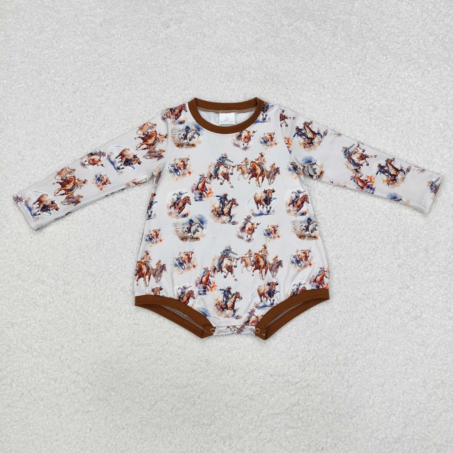 Western horse Baby Romper