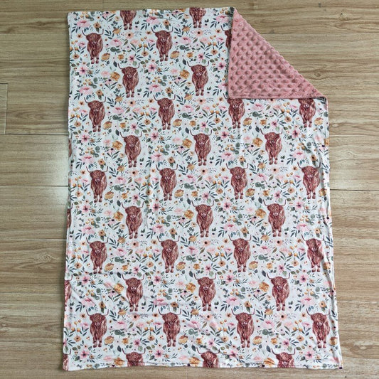 highlandcow kids blanket（US warehouse)