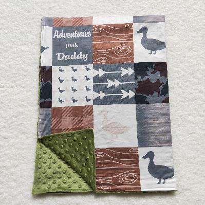 duck cow kids blanket（US warehouse)