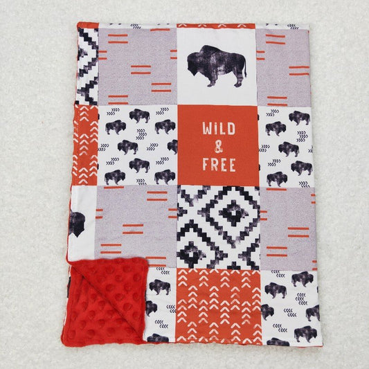cow kids blanket（US warehouse)