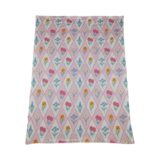 Pink flower Print kids Blanket BL0233