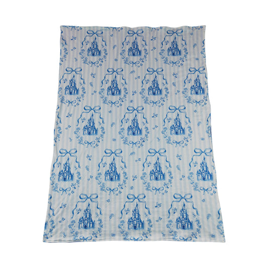 Blue Castle Print kids Blanket BL0247