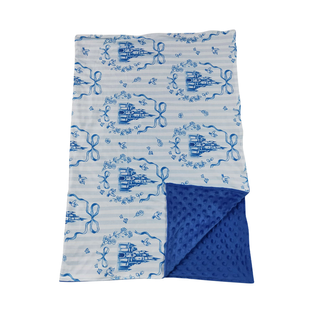 Blue Castle Print kids Blanket BL0247