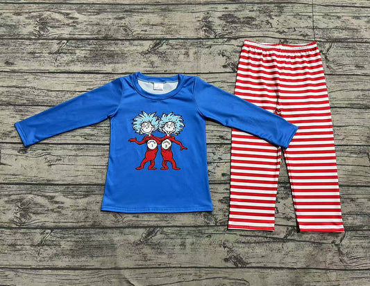 pre -order blue cartoon print Boys set BLP1027