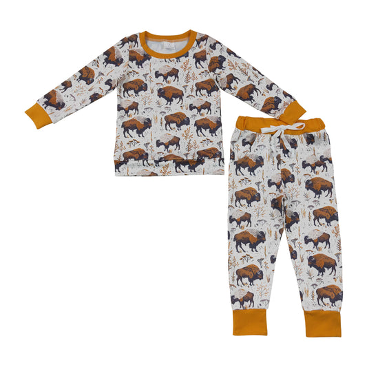 Cow Long sleeve pajamas BLP1466