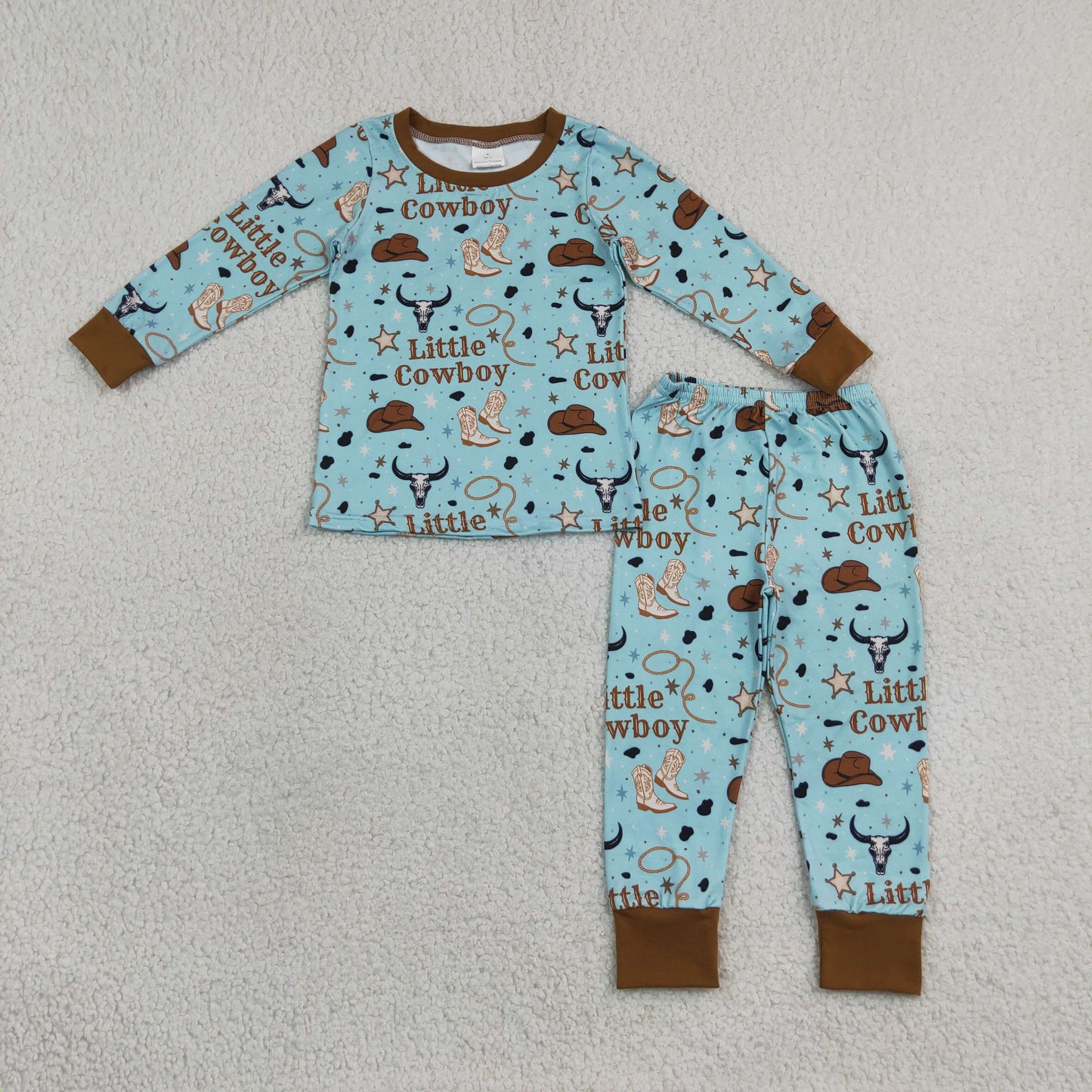 BLP1485 Western Little Cowboy Boys Pajamas Outfits