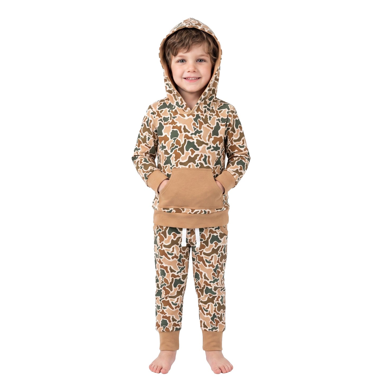 BLP1509 Hunting Camo Boys Hoodie Set