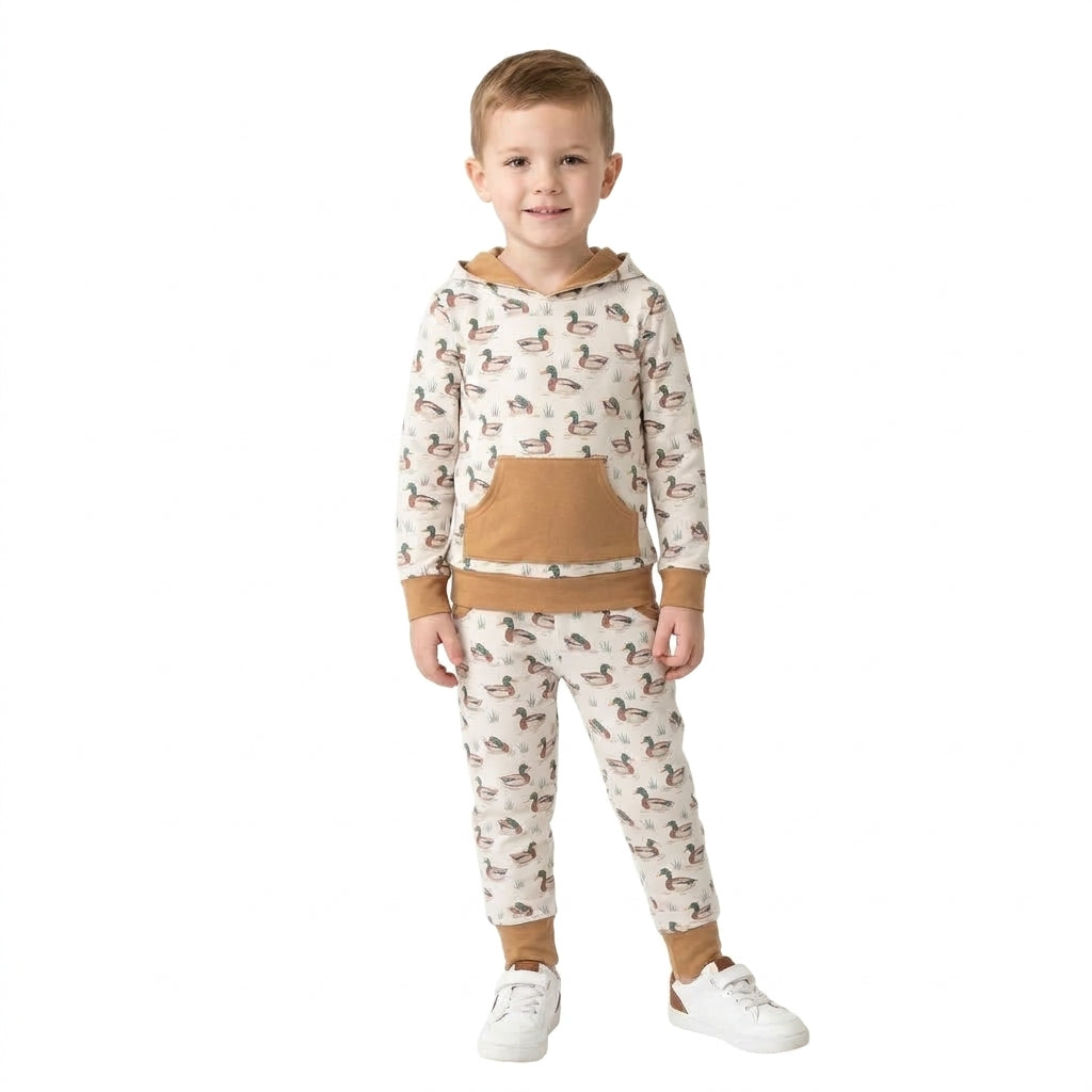 BLP1510 Hunting Mallard Ducks Boys Hoodie Set
