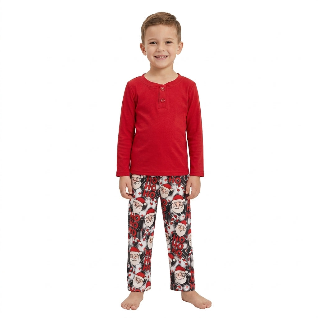 BLP1513 Christmas Santa HOHOHO Boys Set