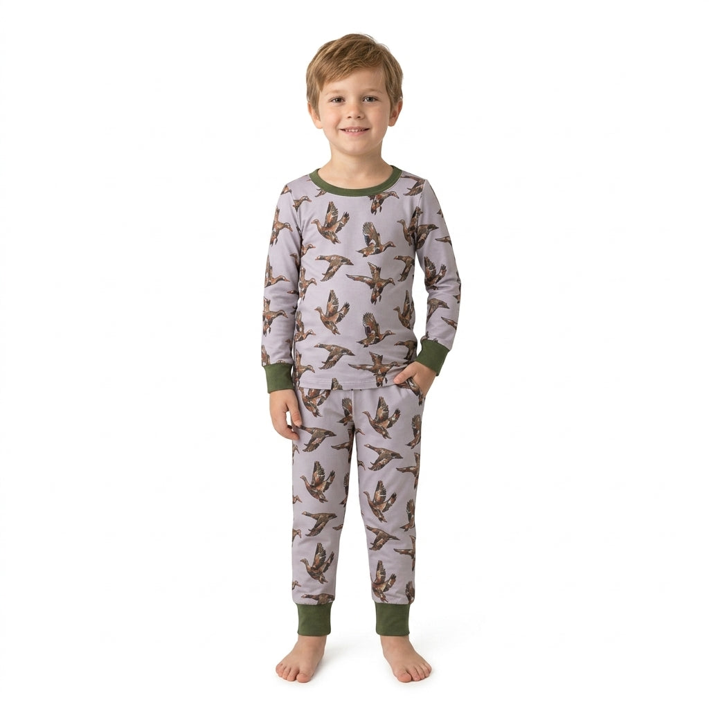 BLP1538 Duck Hunting Camo Boys Pajamas Outfits