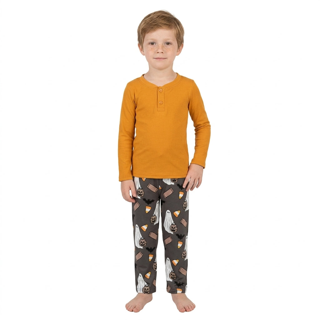 BLP1546 Halloween Ghost Pumpkin Boys Set