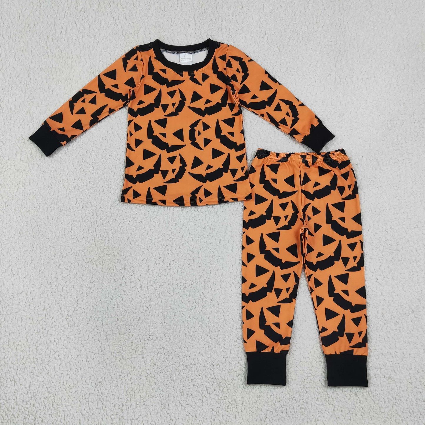 BLP1549 Halloween Pumpkin Boys Pajamas Outfits