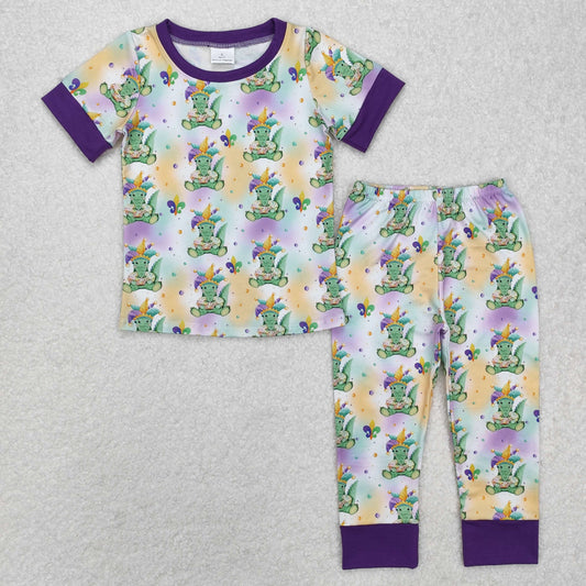 mardi gras print boys outfits