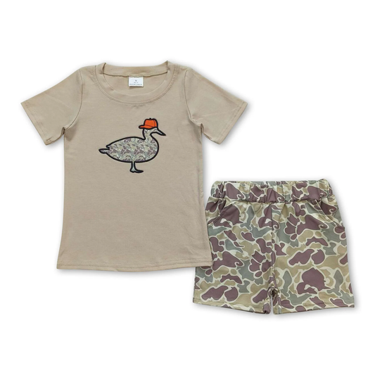 duck camo embroidery set Boy Set （us us warehouse）