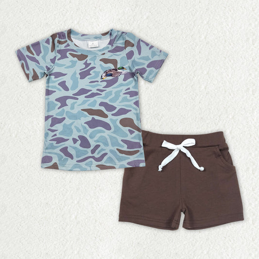 Camo Print brown Boys Suit