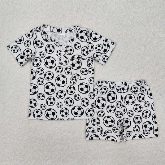 football pocket print Suit Summer Set