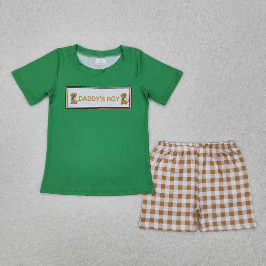 daddy's boy dog duck Suit Summer Set