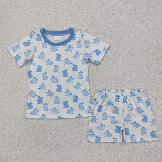 Easter Blue rabbit Suit Summer Set