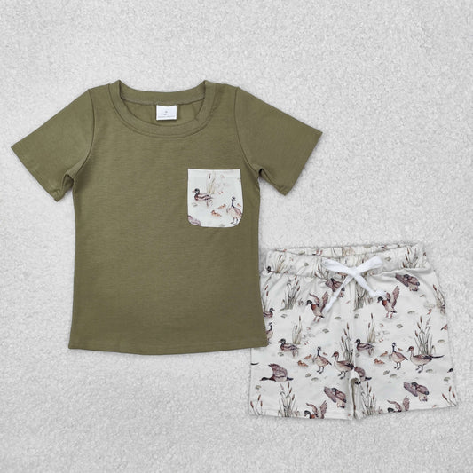 duck pocket Suit Summer Set