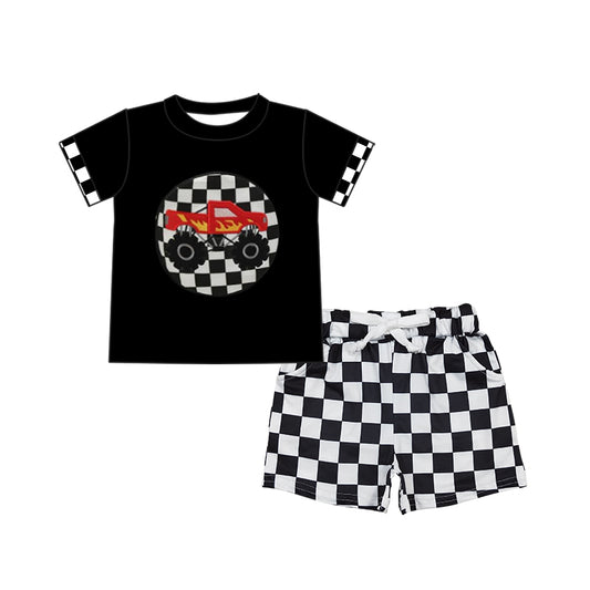 pre -order cars print Short Sleeve boy set BSSO1306