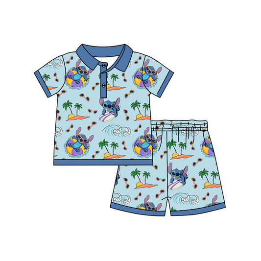 pre -order cartoon boy Short Sleeve boy set BSSO1351