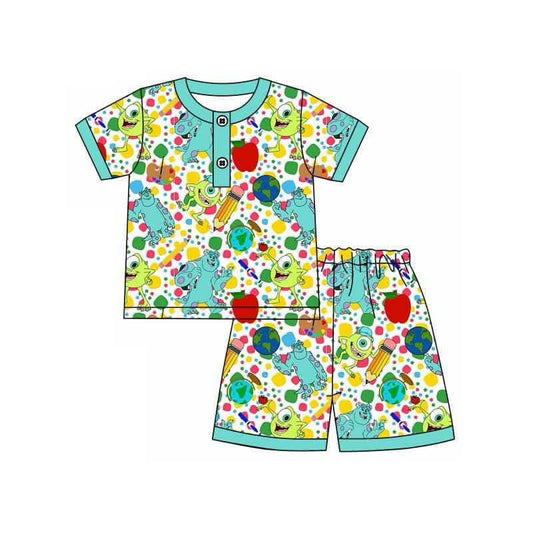 pre -order Cartoon print Short Sleeve boy set BSSO1363