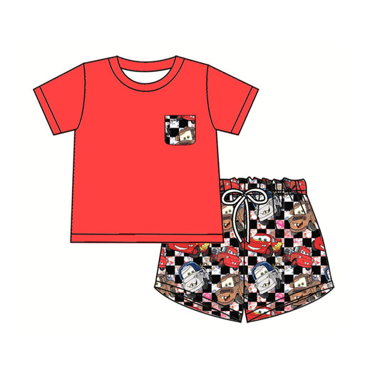 pre -order Cartoon print short Sleeve boy set BSSO1400