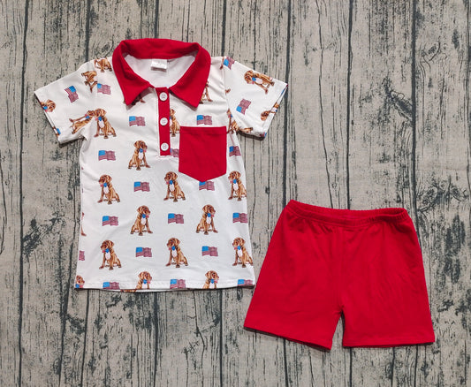 pre -order puppy flag boy set BSSO1488