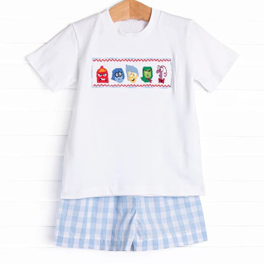 pre -order Cartoon print short Sleeve boy set BSSO1516