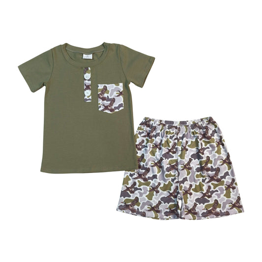 Camo Short Sleeve Boy Set BSSO1856