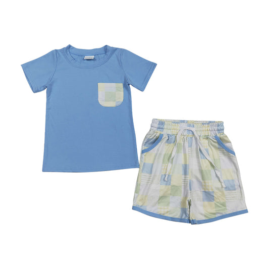 Ice cream embroidery Boy Set BSSO1975