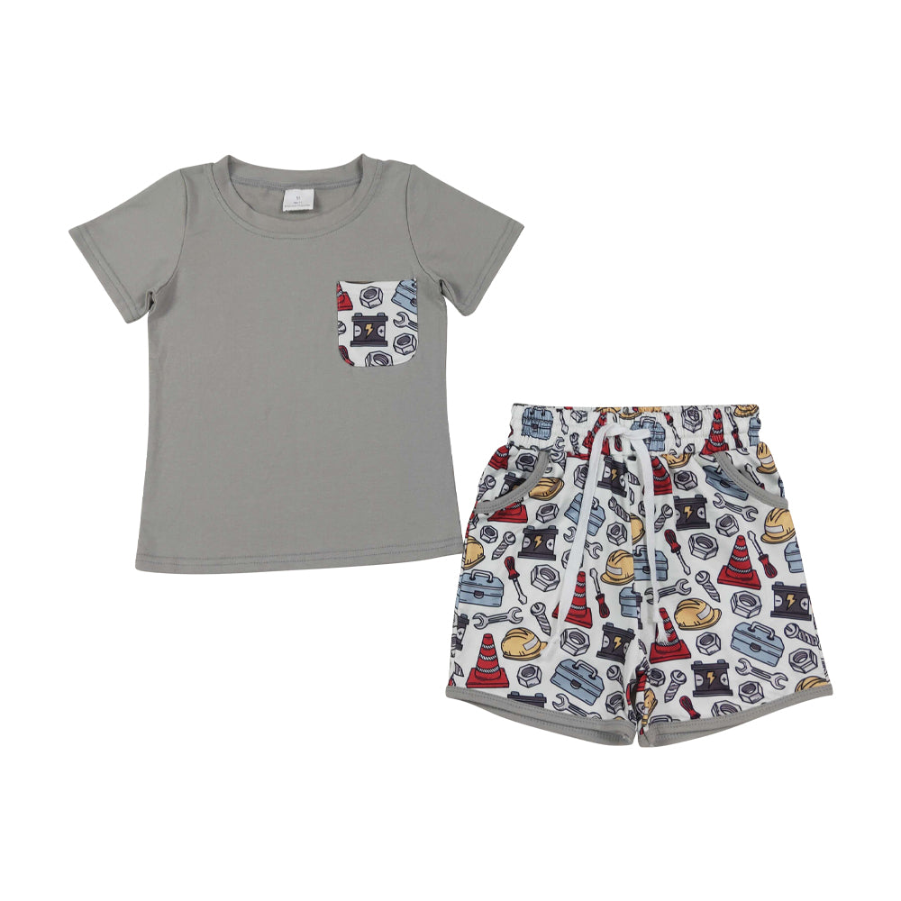 Summer Grey boy Set BSSO2005