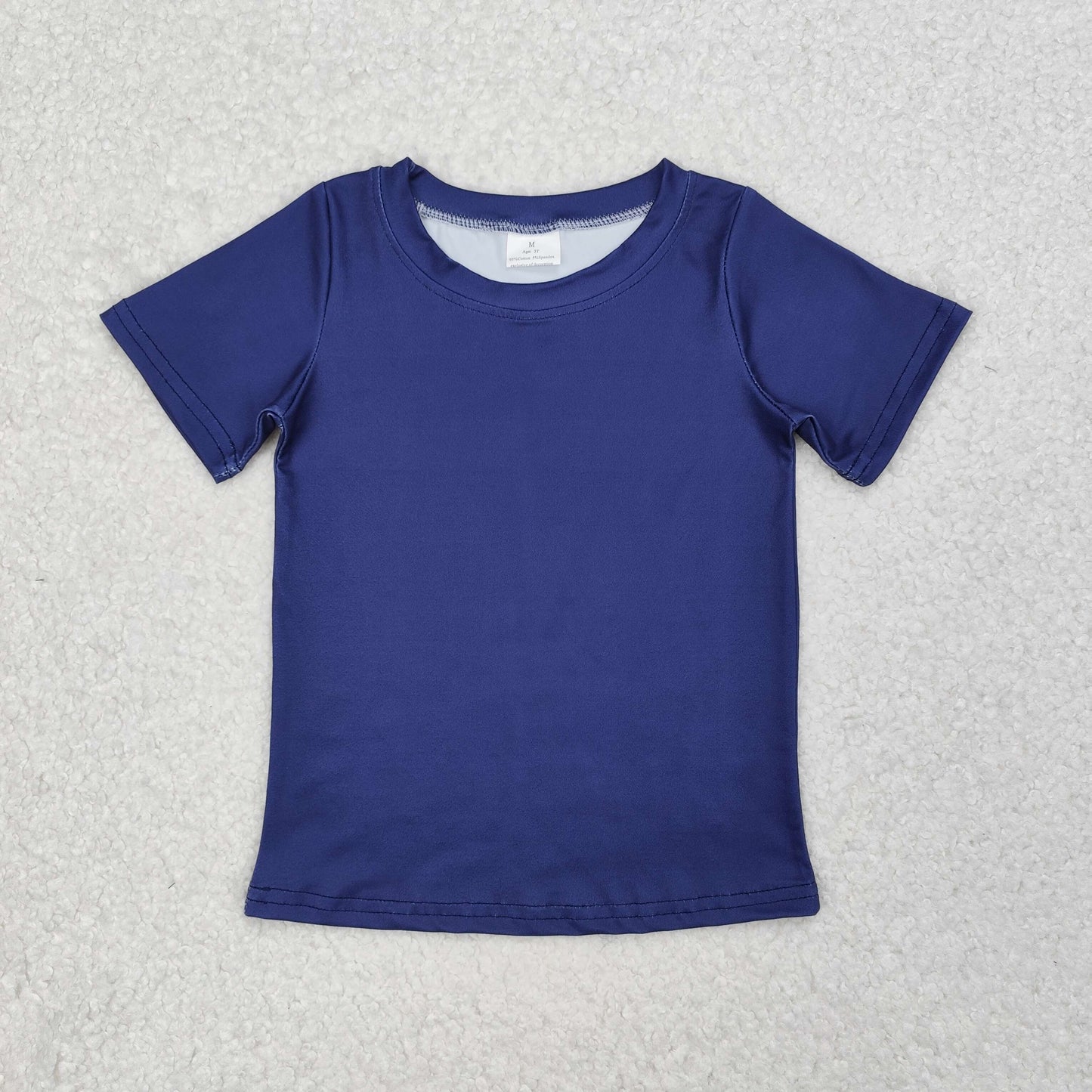 duck print short Sleeve blue Shirt