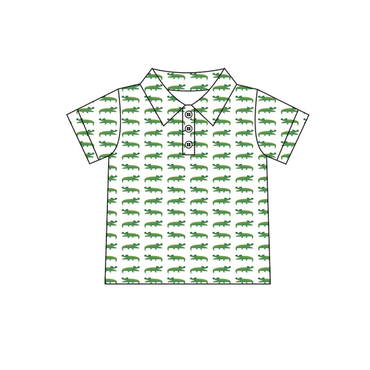 pre-order green pattern print boys T-shirt BT1115