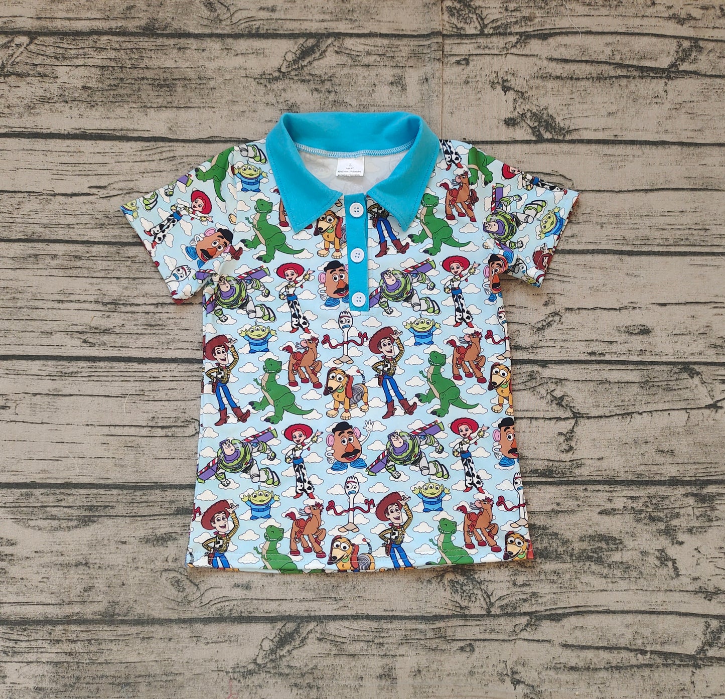 pre -order blue birds pattern short sleeve BT1158
