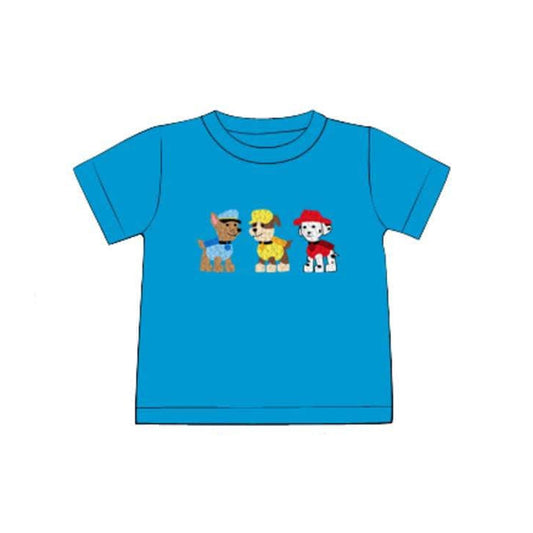pre -order blue cartoon print short sleeve BT1189