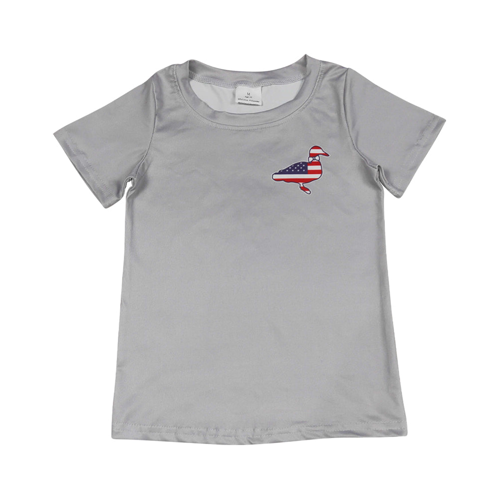 July of 4th Duck print short sleeve Shirt BT1199