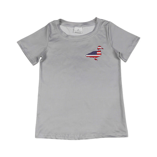 July of 4th Duck print short sleeve Shirt BT1199