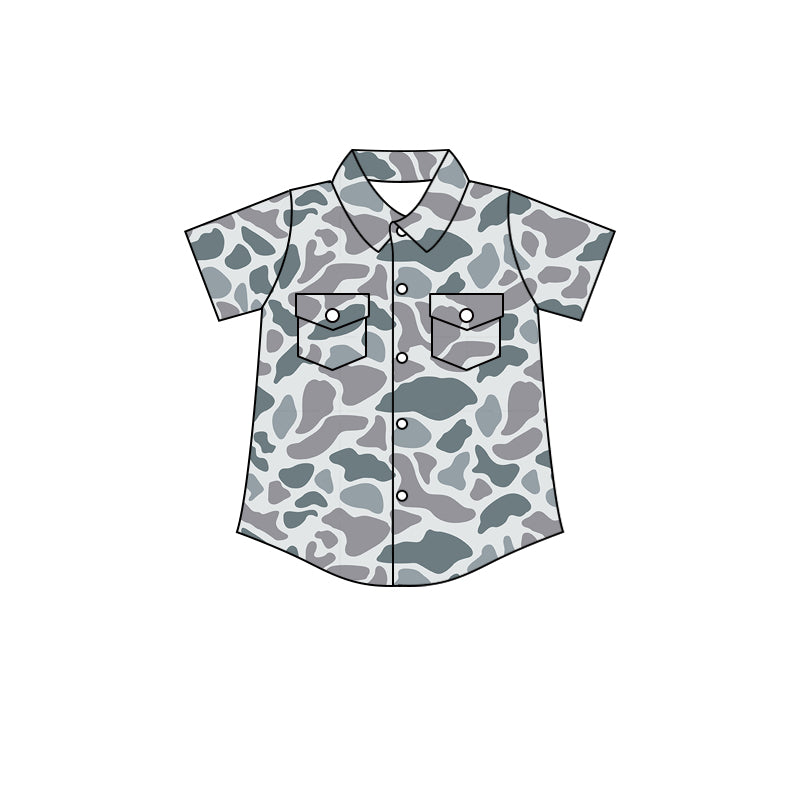 pre -order Camo purple duck print t-shirt BT1202