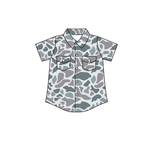 pre -order Camo purple duck print t-shirt BT1202
